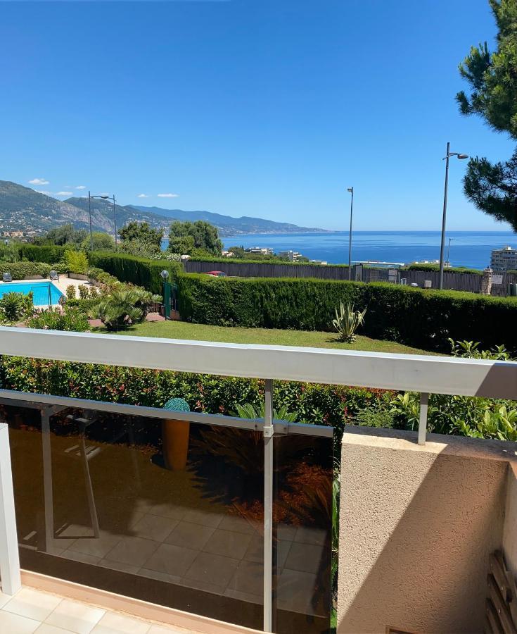 Superbe 2P Vue Mer, Ensoleille, Piscine ロクブリュヌ＝カップ＝マルタン エクステリア 写真
