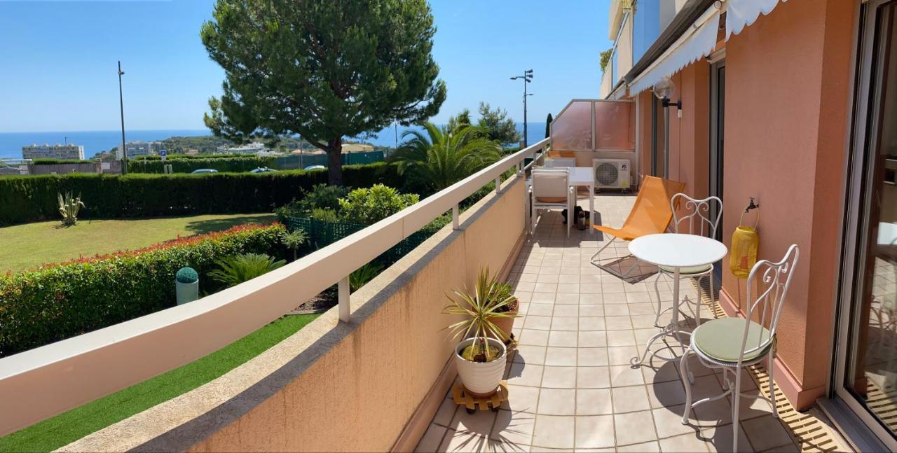 Superbe 2P Vue Mer, Ensoleille, Piscine ロクブリュヌ＝カップ＝マルタン エクステリア 写真